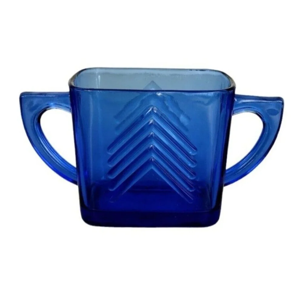 Vintage 30s Hazel Atlas Cobalt 